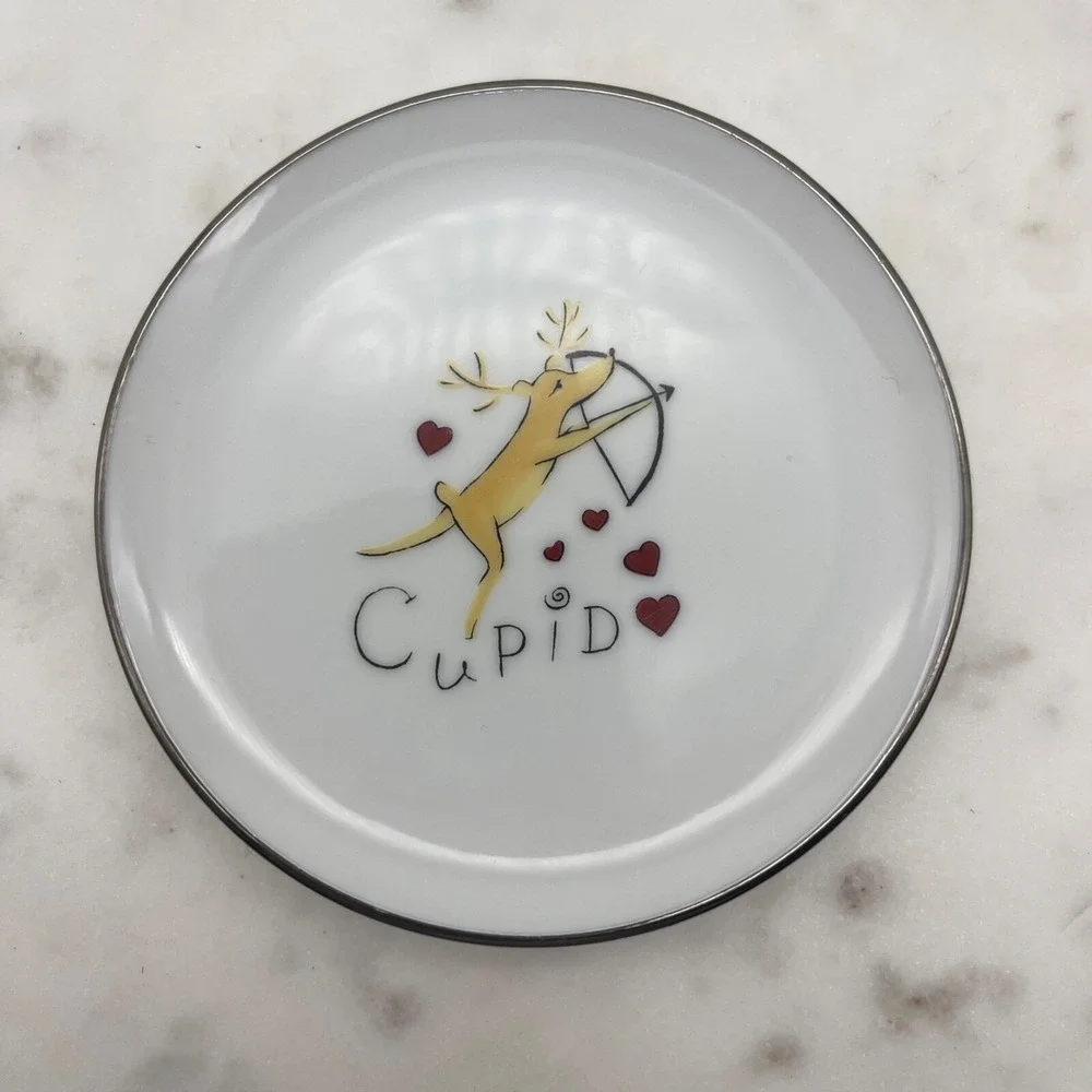 Pottery Barn Reindeer Coaster Cupid 4‎ Inch Japan